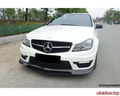 Carbonado Carbonado CFRP RZ Style Front Lip for Mercedes Benz C63 AMG W204 2012-2014 - CFAF-002
