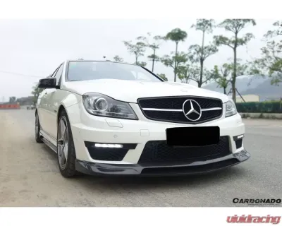 Carbonado Carbonado CFRP RZ Style Front Lip for Mercedes Benz C63 AMG W204 2012-2014 - CFAF-002