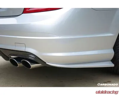 Carbonado CFRP RZS Style Rear Bumper Caps Mercedes Benz C63 AMG W204 2012-2014 - CFAF-003