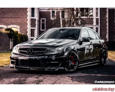 Carbonado CFRP RZS Style Side Skirts Mercedes Benz C63 AMG W204 2008-2014 - CFAF-004