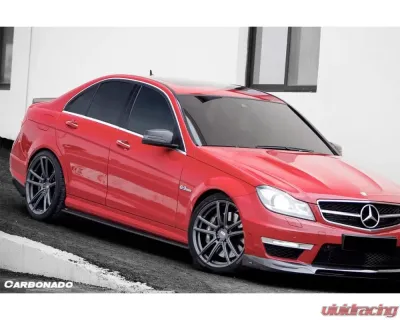 Carbonado CFRP RZS Style Side Skirts Mercedes Benz C63 AMG W204 2008-2014 - CFAF-004