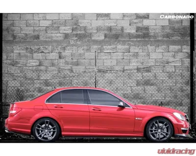 Carbonado CFRP RZS Style Side Skirts Mercedes Benz C63 AMG W204 2008-2014 - CFAF-004