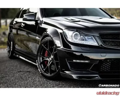 Carbonado CFRP RZS Style Side Skirts Mercedes Benz C63 AMG W204 2008-2014 - CFAF-004