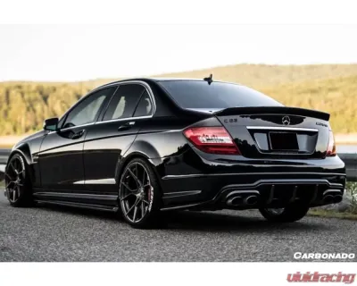 Carbonado FGCF RZ Style Rear Lip Mercedes Benz C63 AMG W204 2012-2014 - FGCFCMD-021