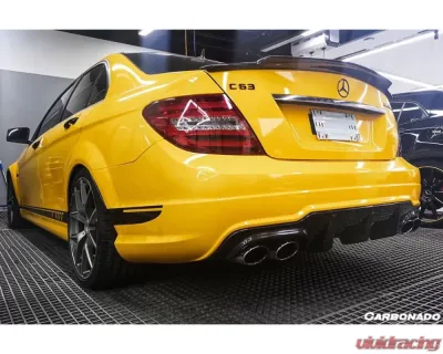 Carbonado FGCF RZ Style Rear Lip Mercedes Benz C63 AMG W204 2012-2014 - FGCFCMD-021