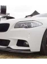 Carbonado CFRP AK Style Front Lip BMW 5 Series F10 M-Tech 2011-2016                                     - CMD008 - Image 2