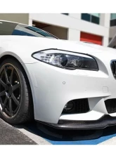 Carbonado CFRP AK Style Front Lip BMW 5 Series F10 M-Tech 2011-2016                                     - CMD008 - Image 3