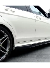 Carbonado CFRP VS Style Side Skirts Mercedes Benz C63 AMG W204 Sedan 2008-2014                                     - CMD020 - Image 5