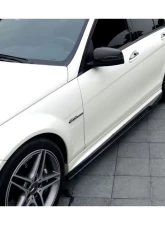 Carbonado CFRP VS Style Side Skirts Mercedes Benz C63 AMG W204 Sedan 2008-2014                                     - CMD020 - Image 6
