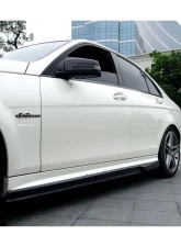 Carbonado CFRP VS Style Side Skirts Mercedes Benz C63 AMG W204 Sedan 2008-2014                                     - CMD020 - Image 7