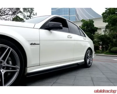 Carbonado CFRP VS Style Side Skirts Mercedes Benz C63 AMG W204 Sedan 2008-2014 - CMD020