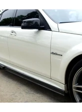Carbonado CFRP VS Style Side Skirts Mercedes Benz C63 AMG W204 Sedan 2008-2014                                     - CMD020 - Image 8