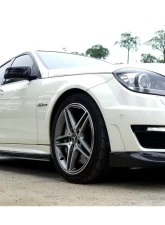 Carbonado CFRP VS Style Side Skirts Mercedes Benz C63 AMG W204 Sedan 2008-2014                                     - CMD020 - Image 9