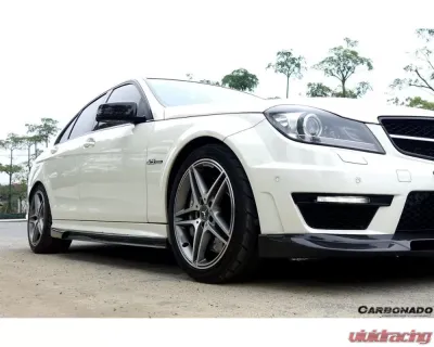 Carbonado CFRP VS Style Side Skirts Mercedes Benz C63 AMG W204 Sedan 2008-2014 - CMD020