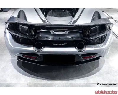 Carbonado FGDRYCF OEM Style Dry Rear Bumper Upper Exhaust Valance Panel McLaren 720s 2017-2021 - FGDRYCF8005OE-EVP