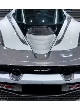 Carbonado FGDRYCF OEM Style Dry Rear Bumper Upper Exhaust Valance Panel McLaren 720s 2017-2021                                     - FGDRYCF8005OE-EVP - Image 6