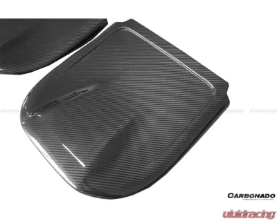 Carbonado DryCF OEM Style Dry Seat Back Replacement Infiniti Q50 Sedan 2014-2017 - DRYCF8346OEM-STC