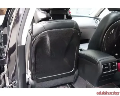 Carbonado DryCF OEM Style Dry Seat Back Replacement Infiniti Q50 Sedan 2014-2017 - DRYCF8346OEM-STC