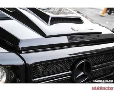Carbonado DryCF BRS Style Autoclave Hood Scoop Mercedes Benz W463 G-Class 2002-2016 - DRYCF8514BRS.H
