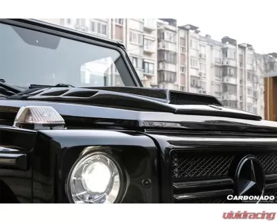 Carbonado DryCF BRS Style Autoclave Hood Scoop Mercedes Benz W463 G-Class 2002-2016 - DRYCF8514BRS.H