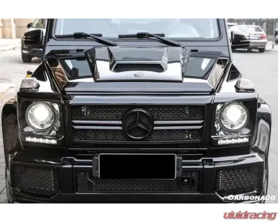 Carbonado DryCF BRS Style Autoclave Hood Scoop Mercedes Benz W463 G-Class 2002-2016 - DRYCF8514BRS.H