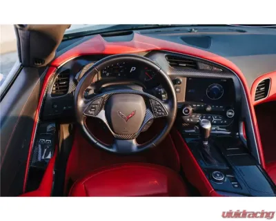 Carbonado FGDRYCF Dash Board - Left & Right Chevrolet Corvette C7 | Z06 2013-2019 - FGDRYCF8993OE-DASH