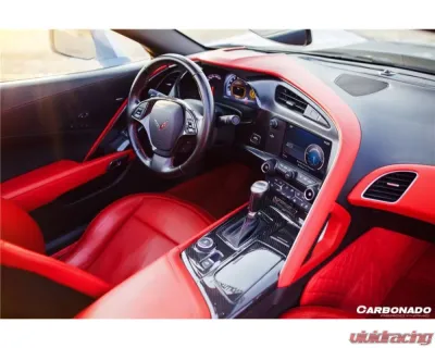Carbonado FGDRYCF Dash Board - Left & Right Chevrolet Corvette C7 | Z06 2013-2019 - FGDRYCF8993OE-DASH