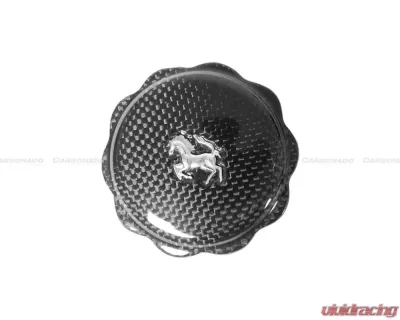Carbonado DryFGCF OE Style DRY Oil Cap w/ Logo Ferrari F458 | F488 | 812 - DRYFGCF9503-OC