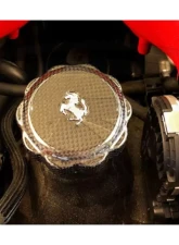 Carbonado DryFGCF OE Style DRY Oil Cap w/ Logo Ferrari F458 | F488 | 812                                     - DRYFGCF9503-OC - Image 6