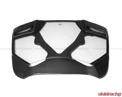 Carbonado DryCF Dry Engine Hood w/ Glass Ferrari 488 Spyder 2015-2019 - DRYCF9503CPO.EH