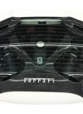 Carbonado DryCF Dry Engine Hood w/ Glass Ferrari 488 Spyder 2015-2019                                     - DRYCF9503CPO.EH - Image 11