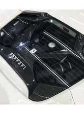 Carbonado DryCF Dry Engine Hood w/ Glass Ferrari 488 Spyder 2015-2019                                     - DRYCF9503CPO.EH - Image 12