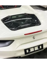 Carbonado DryCF Dry Engine Hood w/ Glass Ferrari 488 Spyder 2015-2019                                     - DRYCF9503CPO.EH - Image 14