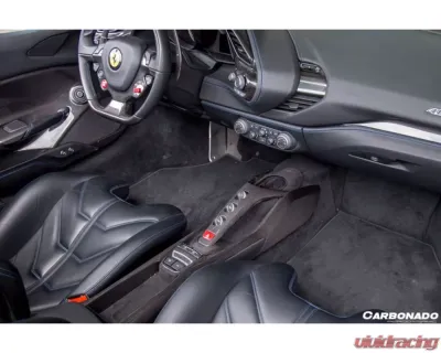 Carbonado DryFGCF Dry Bridge Support & Windows Switches Panel Ferrari 488 GTB | Spyder 2015-2020 - DRYFGCF9503OE.BWSP