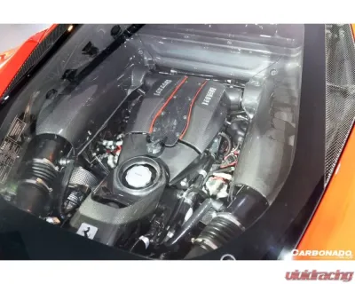 Carbonado DryCF Dry Engine Bay Panels & Heat Protection Ferrari 488 GTB | Spyder 2015-2019 - DRYCF9503OE.EBP