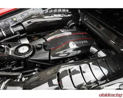 Carbonado DryCF Dry Engine Bay Panels & Heat Protection Ferrari 488 GTB | Spyder 2015-2019 - DRYCF9503OE.EBP
