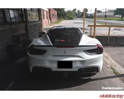 Carbonado DryFGCF OE Style Dry Rear Light Satellite Covers Ferrari 488 GTB | Spyder 2015-2020 - DRYFGCF9503OE.RLC