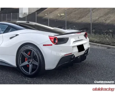 Carbonado DryFGCF OE Style Dry Rear Light Satellite Covers Ferrari 488 GTB | Spyder 2015-2020 - DRYFGCF9503OE.RLC
