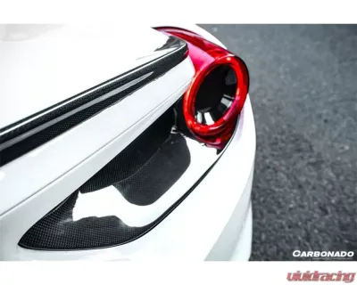 Carbonado DryFGCF OE Style Dry Rear Light Satellite Covers Ferrari 488 GTB | Spyder 2015-2020 - DRYFGCF9503OE.RLC