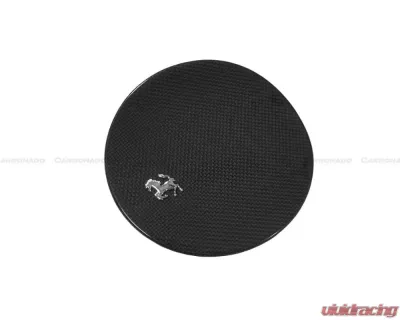 Carbonado DryCF OE Style DRY Fuel Door w/ Logo Ferrari 812 2017-2022 - DRYCF9506OE-FUDR