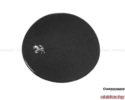 Carbonado DryCF OE Style DRY Fuel Door w/ Logo Ferrari 812 2017-2022 - DRYCF9506OE-FUDR