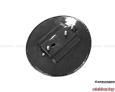 Carbonado DryCF OE Style DRY Fuel Door w/ Logo Ferrari 812 2017-2022 - DRYCF9506OE-FUDR