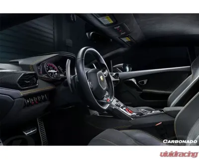 Carbonado DRYCF 1x1 Weave OEM Style Autoclave AC Panel Trim Lamborghini Huracan LP610 | LP580 2015-2019 - 1X1DRYCF5556OE-APT