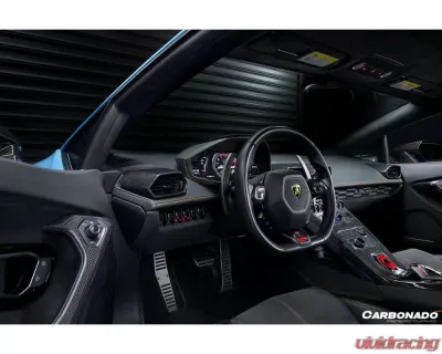 Carbonado DRYCF 1x1 Weave OEM Style Autoclave AC Panel Trim Lamborghini Huracan LP610 | LP580 2015-2019 - 1X1DRYCF5556OE-APT