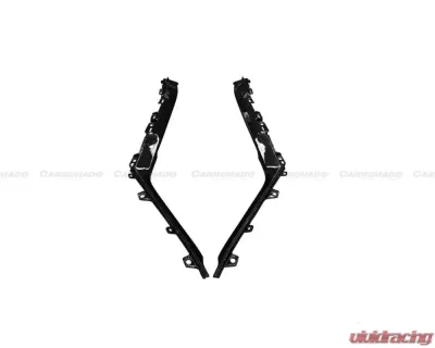 Carbonado DRYCF 1x1 Weave OEM Style Autoclave Center Console Border Trim Lamborghini Huracan LP610 | LP580 2015-2019 - 1X1DRYCF5556OE-CCBT