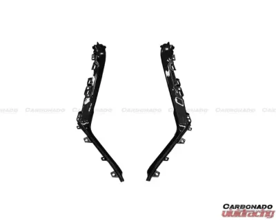 Carbonado DRYCF 1x1 Weave OEM Style Autoclave Center Console Border Trim Lamborghini Huracan LP610 | LP580 2015-2019 - 1X1DRYCF5556OE-CCBT
