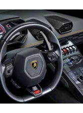 Carbonado DRYCF 1x1 Weave OEM Style Autoclave Center Console Border Trim Lamborghini Huracan LP610 | LP580 2015-2019                                     - 1X1DRYCF5556OE-CCBT - Image 7