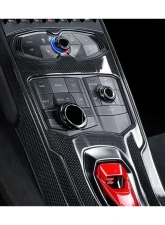 Carbonado DRYCF 1x1 Weave OEM Style Autoclave Center Console Tunnel Lamborghini Huracan LP610 | LP580 2015-2019                                     - 1X1DRYCF5556OE-CCT - Image 6