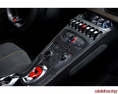 Carbonado DRYCF 1x1 Weave OEM Style Autoclave Center Console Tunnel Lamborghini Huracan LP610 | LP580 2015-2019 - 1X1DRYCF5556OE-CCT