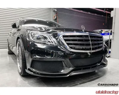 Carbonado Carbonado FGPCF BRS Front Bumper for Mercedes Benz W222 Sedan 2017-2020 - FGPCF8510BRS-FB